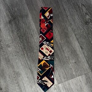 Avanti Geometric Red and Blue Men's Tie